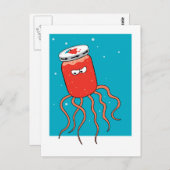 Carte Postale Jellyfish Pun (Devant / Derrière)