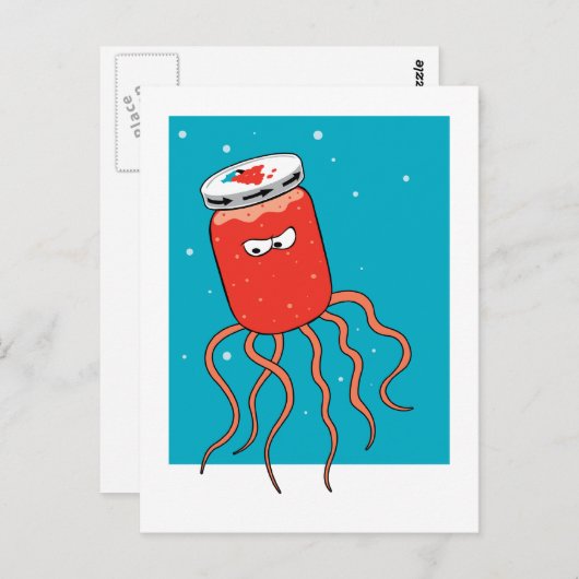 Carte Postale Jellyfish Pun (Devant / Derrière)