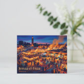 Carte Postale Jemaa el-Fnaa Maroc (Debout devant)