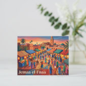 Carte Postale Jemaa el-Fnaa Maroc (Debout devant)