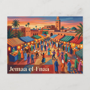 Carte Postale Jemaa el-Fnaa Maroc