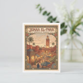 Carte Postale Jemaa el-Fnaa Marrakech Maroc (Debout devant)