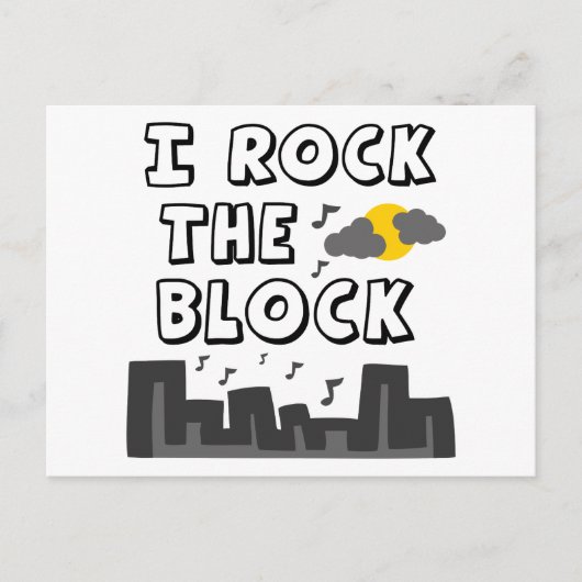 Carte Postale J'Enfonce Le Bloc (Devant)