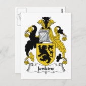 Carte Postale Jenkins Family Crest (Devant / Derrière)