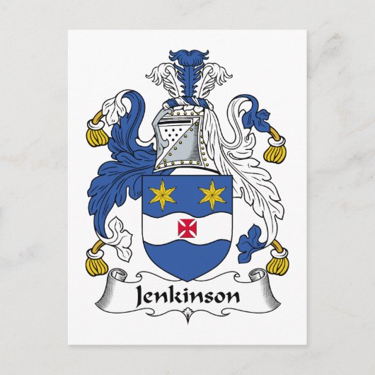 Carte Postale Jenkinson Family Crest (Devant)