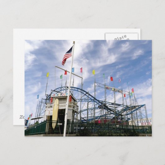 Carte Postale Jenkinson's Boardwalk Rollercoaster (Devant / Derrière)