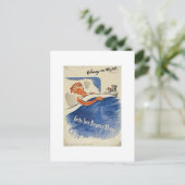 Carte Postale Jenny sur le travail fait dormir sa beauté (Debout devant)