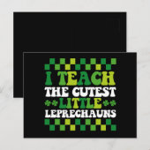 Carte Postale J'Enseigne À L'Enseignant Le Petit Leprechauns Le  (Devant / Derrière)