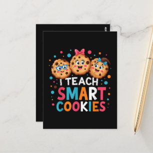 Carte Postale J'enseigne aux cookies intelligents professeur de