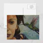 Carte Postale j'entends le printemps (Devant / Derrière)