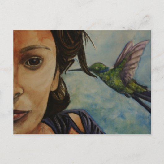 Carte Postale j'entends le printemps (Devant)