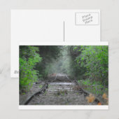 Carte Postale J'entends le train une arrivée (Devant / Derrière)