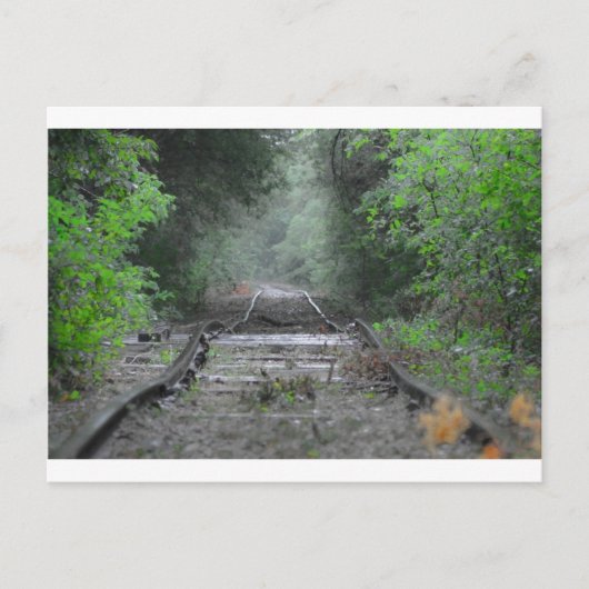 Carte Postale J'entends le train une arrivée (Devant)