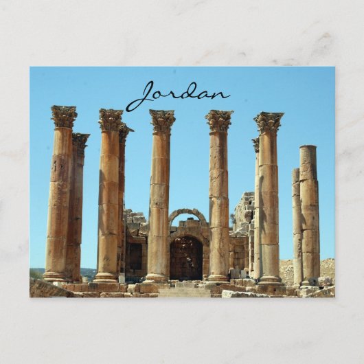 Carte Postale jerash, colonne jordan (Devant)