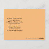 Carte Postale Jeremiah 29:11 Félicitations Diplômé (Dos)