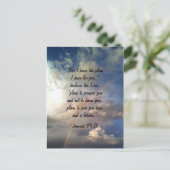 Carte Postale Jeremiah 29:11 Rainbow Postcard (Debout devant)
