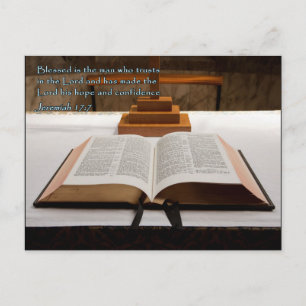 Carte Postale Jérémie 17:7 Bible