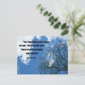 Carte Postale Jérémie 29:11 Car je connais les plans que j'ai po (Debout devant)