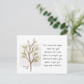 Carte Postale Jérémie 29:11 Car je connais les plans que j'ai po (Debout devant)