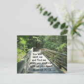 Carte Postale Jérémie 29:13 (Debout devant)