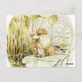 Carte Postale Jeremy Fisher sur un pad Lily par Beatrix Potter (Dos)