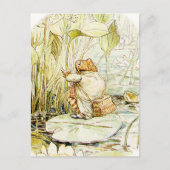 Carte Postale Jeremy Fisher sur un pad Lily par Beatrix Potter (Devant)