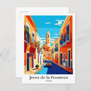 Carte Postale Jerez de la Frontera Espagne Illustration de voyag