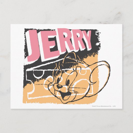 Carte Postale Jerry Face sur le fromage (Devant)