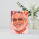 Carte Postale Jerry Rawlings, J.J. Rawlings, Président du Ghana (Debout devant)