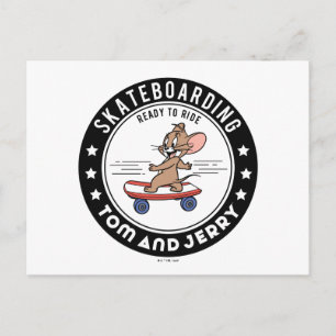 Carte Postale Jerry Skateboard - Prêt À Faire Du Ride
