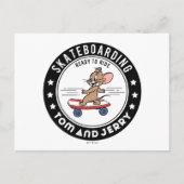 Carte Postale Jerry Skateboarding - Prêt à rouler (Devant)