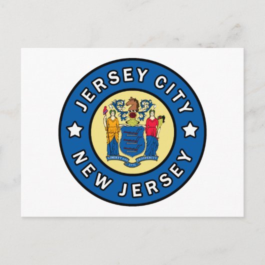 Carte Postale Jersey City New Jersey (Devant)