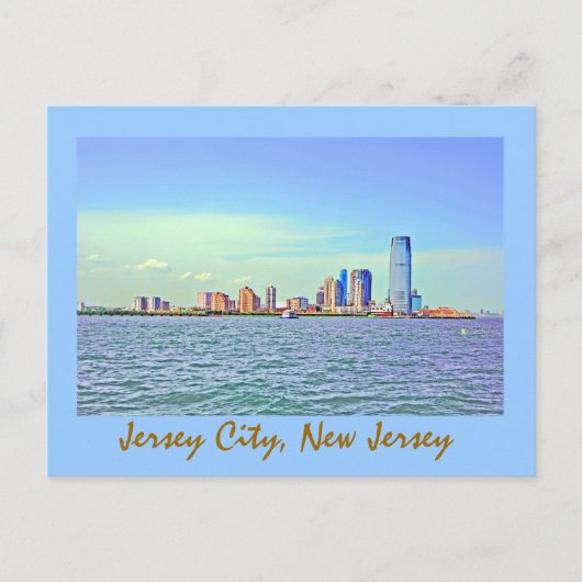 Carte Postale Jersey City, New Jersey, États-Unis (Devant)