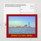 Carte Postale Jersey City, New Jersey, États-Unis (Devant / Derrière)
