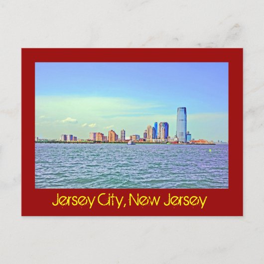 Carte Postale Jersey City, New Jersey, États-Unis (Devant)