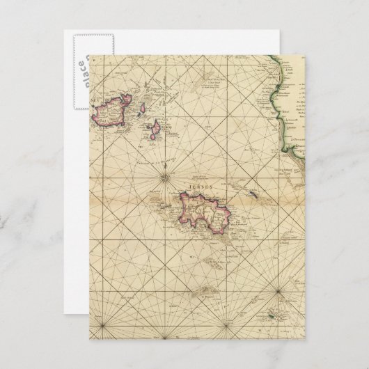 Carte Postale Jersey, Guernesey (Devant / Derrière)