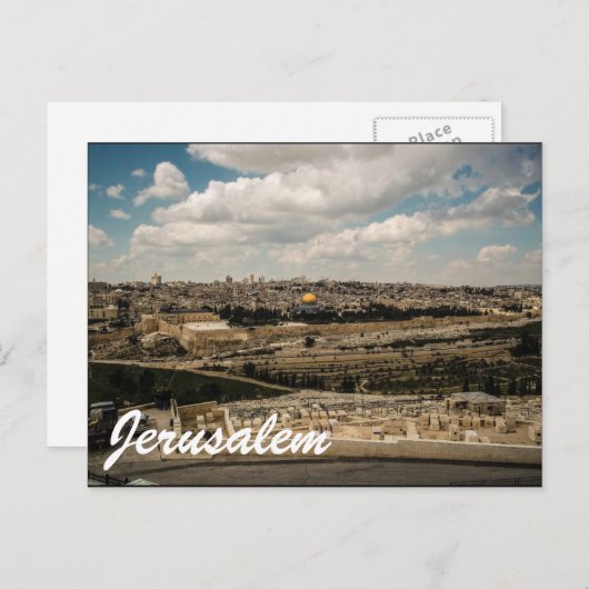 Carte Postale Jérusalem (Devant / Derrière)