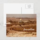 Carte postale Jérusalem d'or (Devant / Derrière)