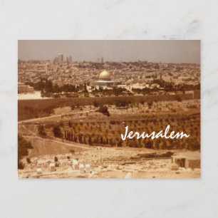 Carte postale Jérusalem d'or