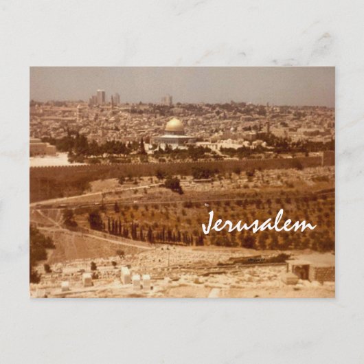 Carte postale Jérusalem d'or (Devant)