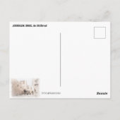 CARTE POSTALE JÉRUSALEM, ISRAËL (Dos)