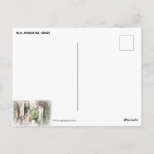 CARTE POSTALE JÉRUSALEM, ISRAËL (Dos)