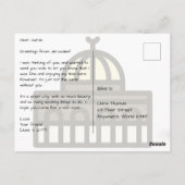 Carte Postale Jérusalem Israël avec Mur et Dôme du Rocher (Dos)