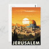 Carte Postale Jérusalem - poster - Affiche (Devant / Derrière)