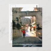 Carte Postale Jérusalem, près de l'église du Saint Sépulcre (Devant / Derrière)