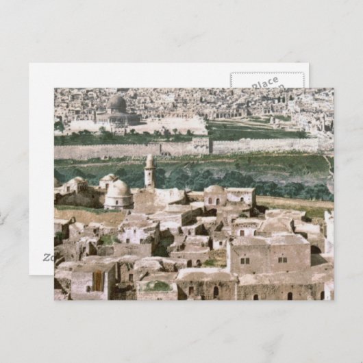 Carte Postale Jérusalem vers 1900 (Devant / Derrière)