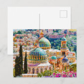 Carte Postale Jérusalem, Ville Sainte (Devant / Derrière)