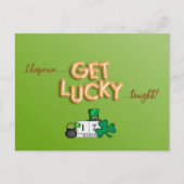 Carte Postale J'espère que nous aurons de la chance ce soir (Devant)