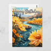 Carte Postale J'Espère Que Vous Avez Un Beau Anniversaire (Devant / Derrière)