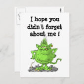 Carte Postale J'espère que vous ne m'avez pas oublié ! (Devant / Derrière)